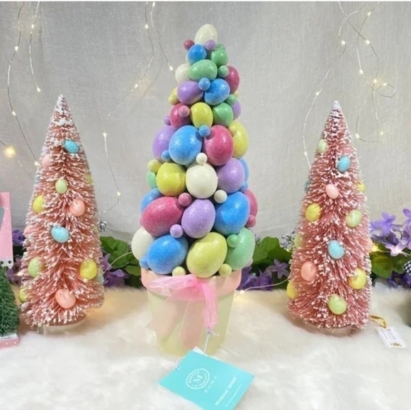 MARTHA Stewart Spring Potted Topiary Tree Centerpiece Easter Eggs Decorative 16" - Picture 2 of 6